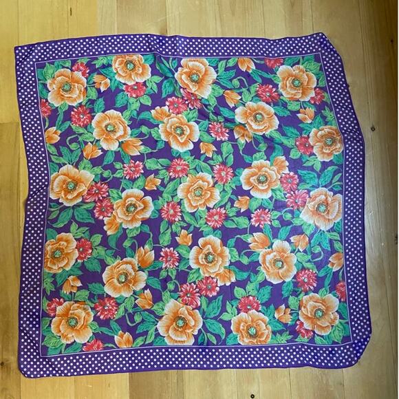 Vintage Silk Scarf - Picture 3 of 4